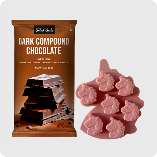 Dark Compound Chocolate Bar + Dino Mould