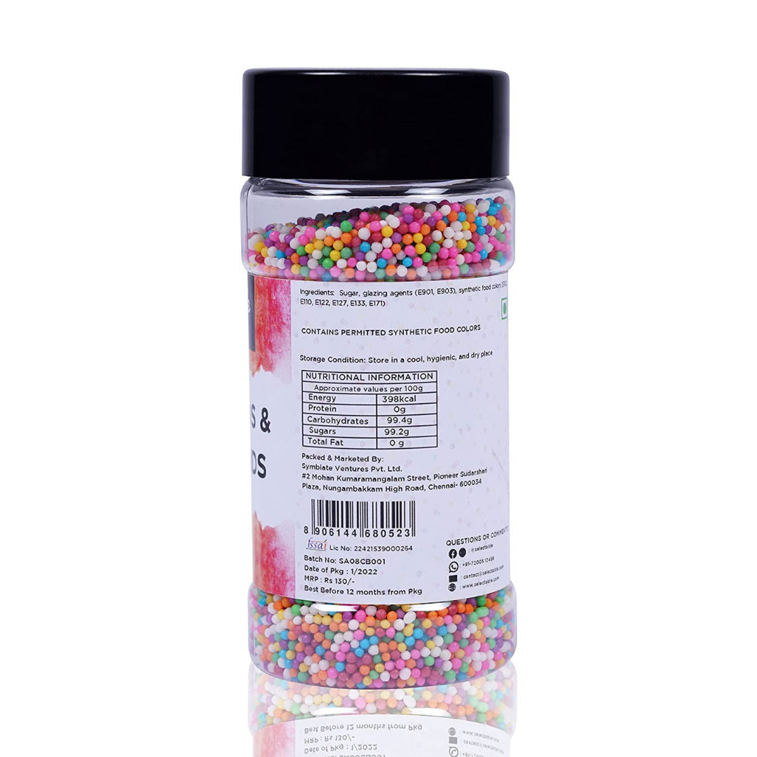 Chocolate Sprinkles(85g) and Hundreds and Thousands(100g) - 185g The Select Aisle