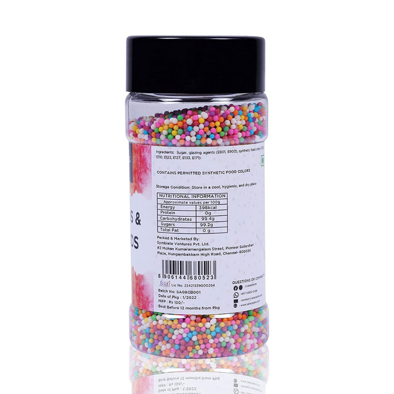 Chocolate Sprinkles(85g) and Hundreds and Thousands(100g) - 185g The Select Aisle