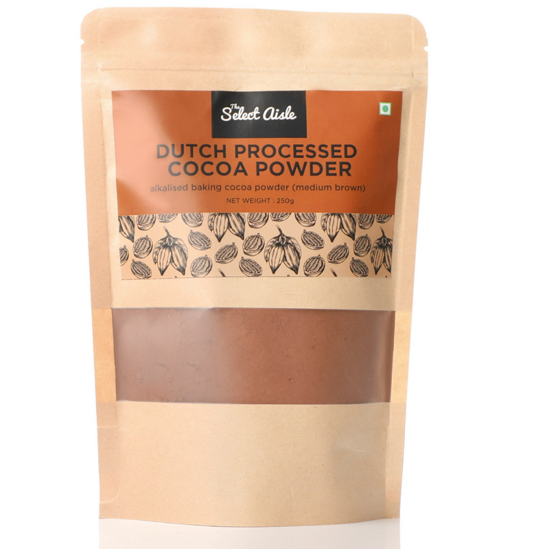 Dutch Processed Cocoa Powder (Medium Brown) - 250gms The Select Aisle