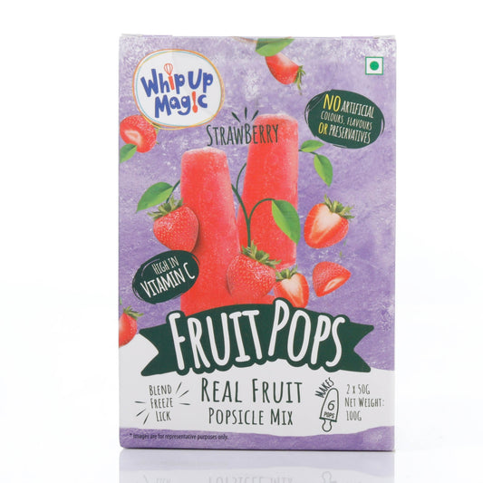 Fruit Pops Minis - Strawberry - Makes 6 Pops whipupmagic