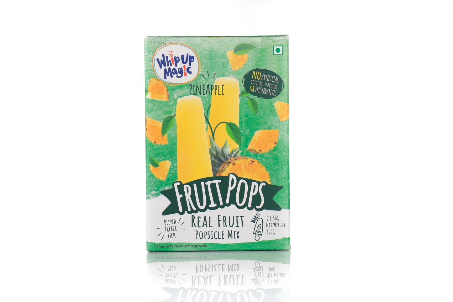 Fruit Pops Minis - Pineapple - Makes 6 Pops whipupmagic