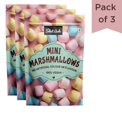 Mini Marshmallows 100% Vegan - Pack of 3