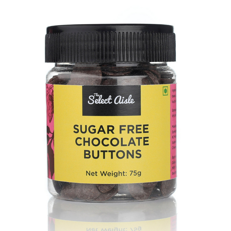 Sugar Free Chocolate Buttons - 75g The Select Aisle