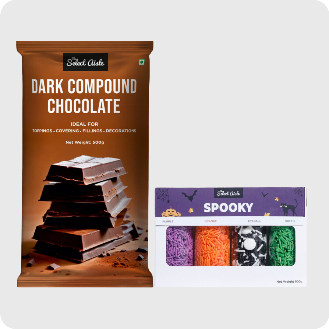 Dark Compound Chocolate Bar + Spooky Sprinkles