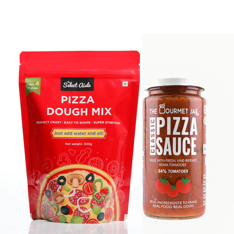 Pizza dough mix + Pizza  Sauce