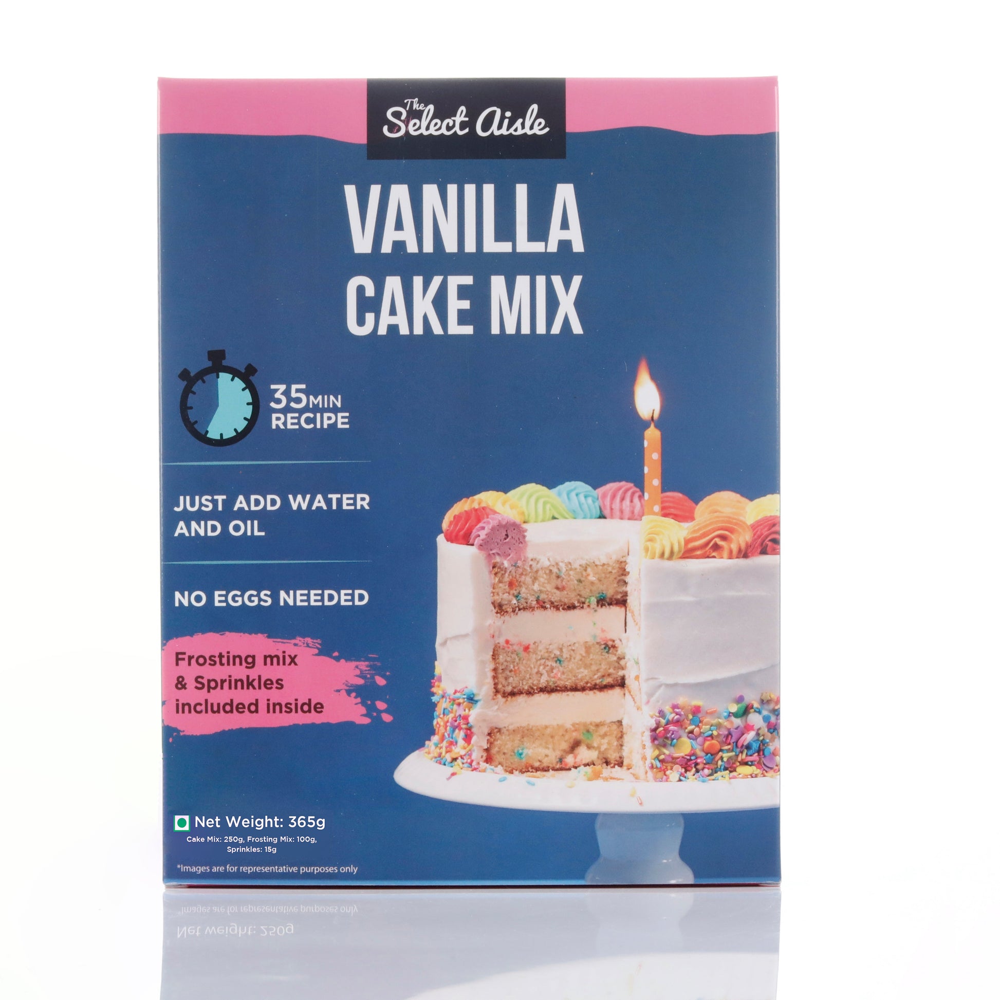 Vanilla cake mix + Tin The Select Aisle